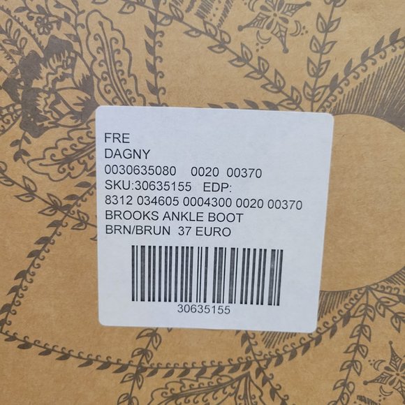 Free People Brooks Ankle Boot size 7 - Brown Leather Bootie - Picture 12 of 13